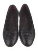 Chanel Interlocking CC Logo Leather Flats