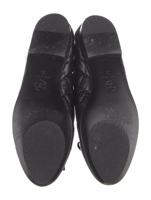 Chanel Interlocking CC Logo Leather Flats
