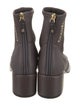 Chanel Interlocking CC Logo Leather Boots