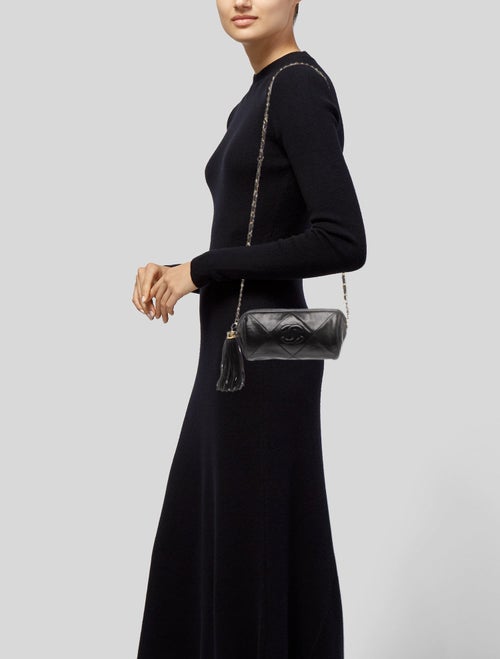 Chanel Quilted Tassel Barrel Bag
