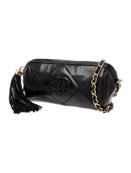 Chanel Quilted Tassel Barrel Bag