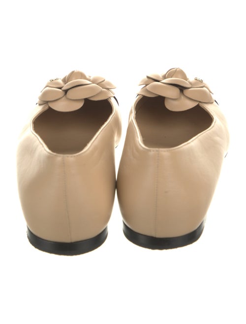 Chanel Interlocking CC Logo Leather Flats