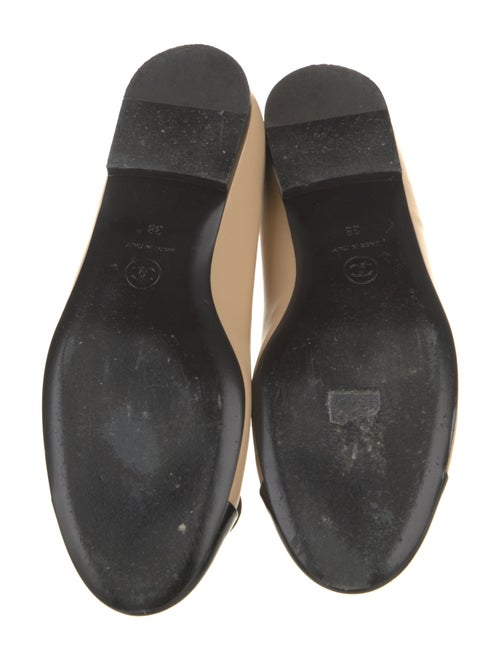 Chanel Interlocking CC Logo Leather Flats
