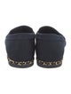Chanel Interlocking CC Logo Canvas Loafers