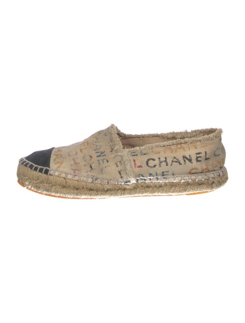 Chanel Interlocking CC Logo Canvas Espadrilles