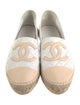 Chanel Interlocking CC Logo Leather Espadrilles