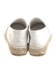Chanel Interlocking CC Logo Leather Espadrilles