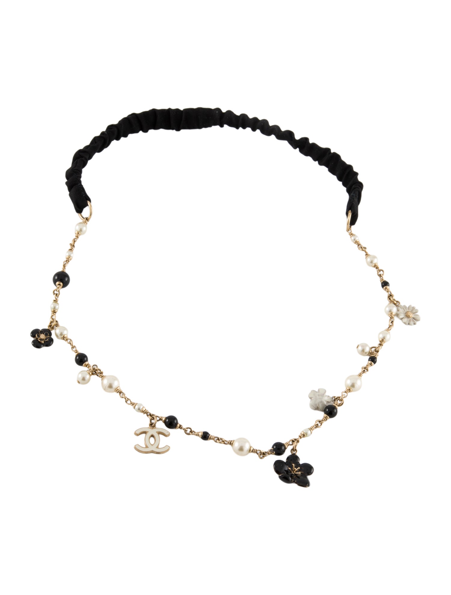 Chanel 2010 Interlocking CC Camellia Headband