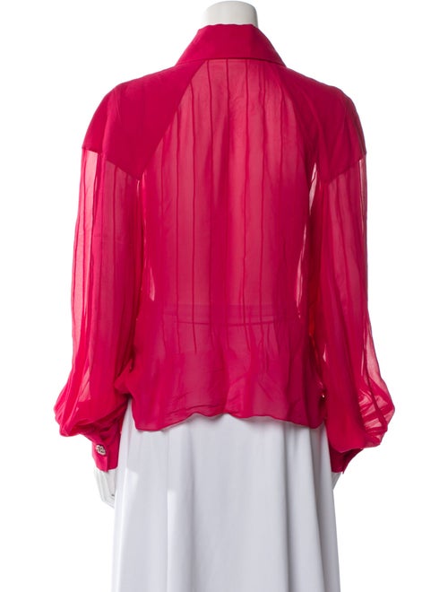 Chanel 2016 Silk Button-Up Top