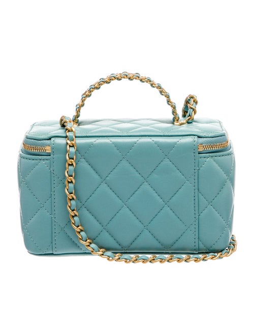 Chanel Logo Top Handle Vanity Case