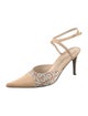 Chanel Interlocking CC Logo Leather Slingback Pumps
