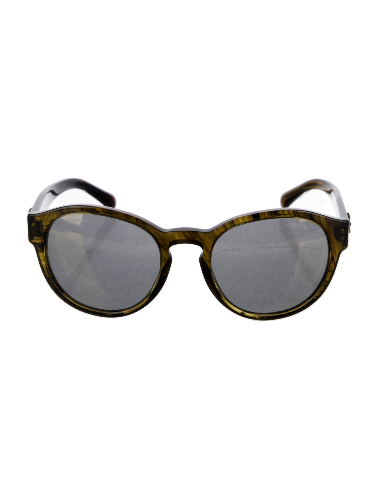 Chanel Round Mirrored Sunglasses