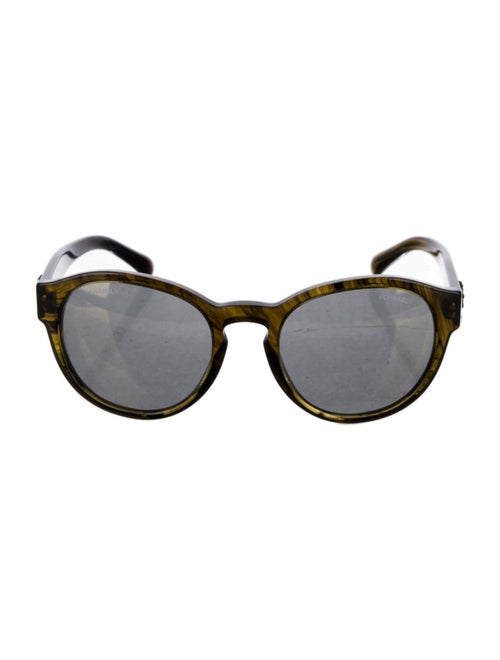 Chanel Round Mirrored Sunglasses