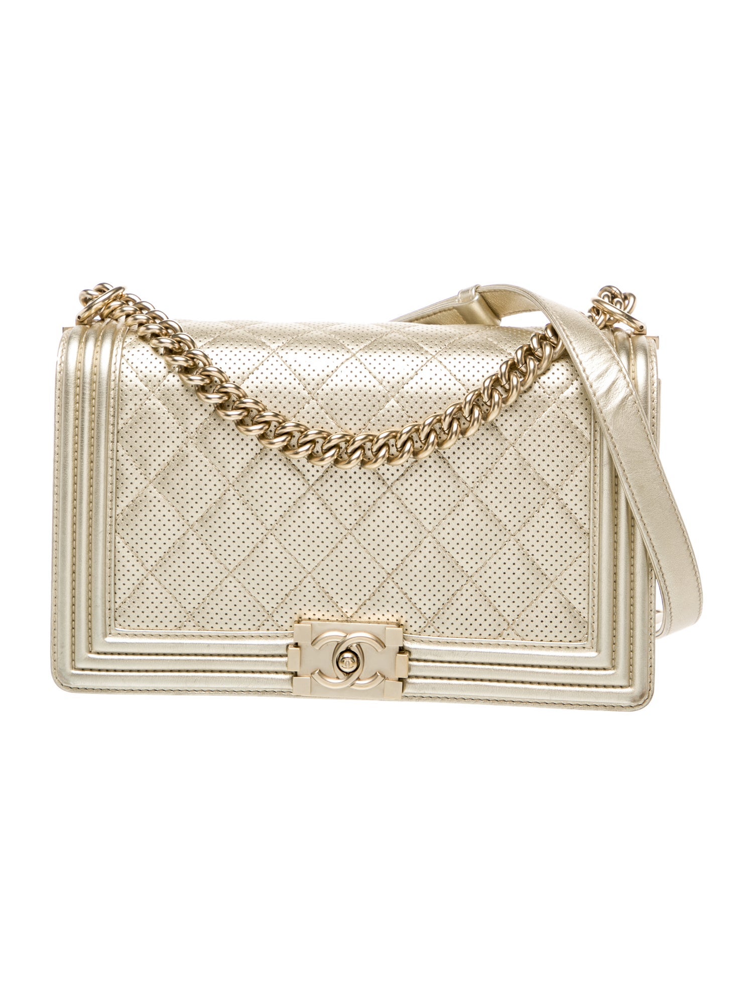 Chanel Perforated Large Boy Bag
