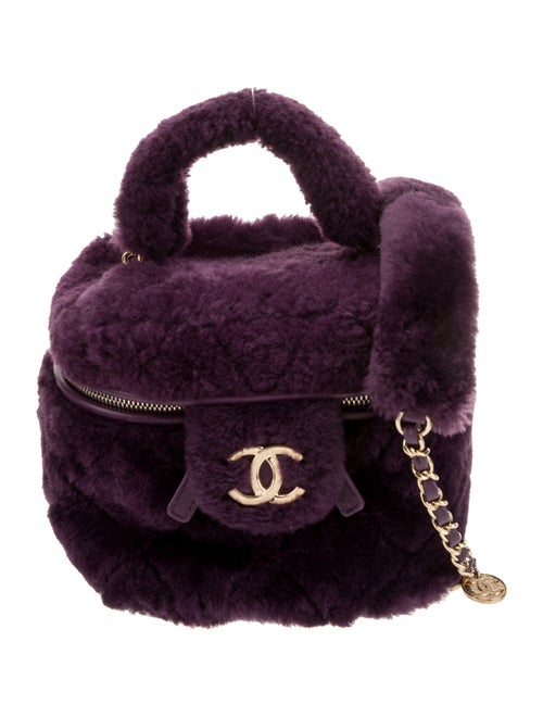 Chanel Shearling Small Vanity Case