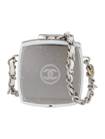 Chanel Patent Make-Up Box Clutch w/ Chain