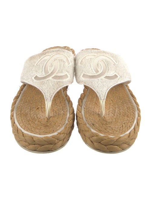 Chanel 2022 Interlocking CC Logo Espadrilles