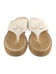 Chanel 2022 Interlocking CC Logo Espadrilles