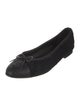 Chanel Interlocking CC Logo Bow Accents Ballet Flats