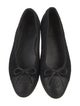 Chanel Interlocking CC Logo Bow Accents Ballet Flats