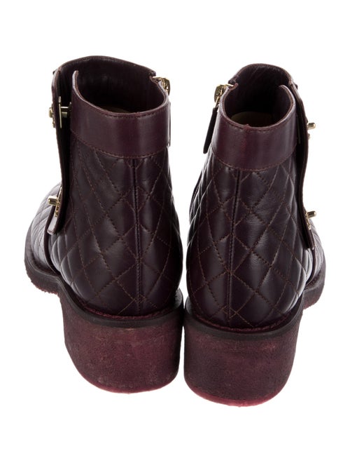 Chanel 2015 Interlocking CC Logo Moto Boots