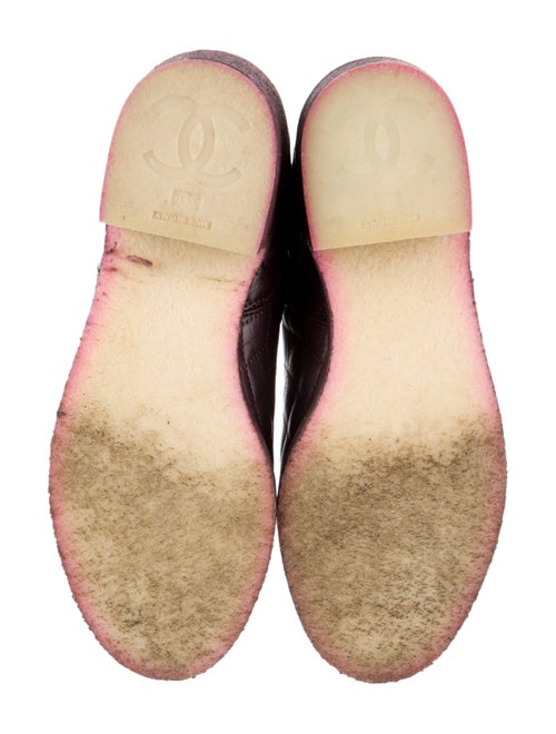 Chanel 2015 Interlocking CC Logo Moto Boots