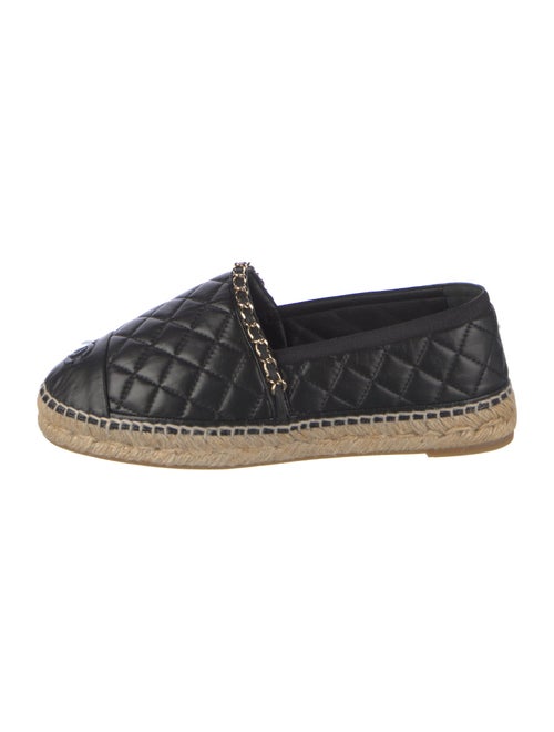Chanel Interlocking CC Logo Lambskin Espadrilles