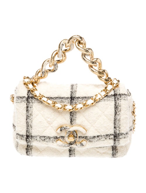 Chanel Small Tweed Elegant Chain Flap Bag