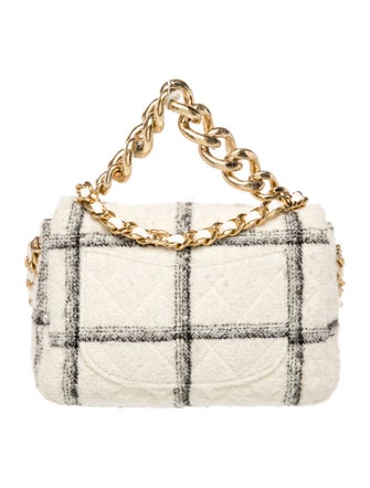 Chanel Small Tweed Elegant Chain Flap Bag