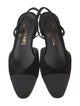 Chanel Interlocking CC Logo Velvet Slingback Flats