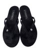 Chanel 2024 Interlocking CC Logo Flip Flops