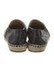Chanel Interlocking CC Logo Leather Espadrilles