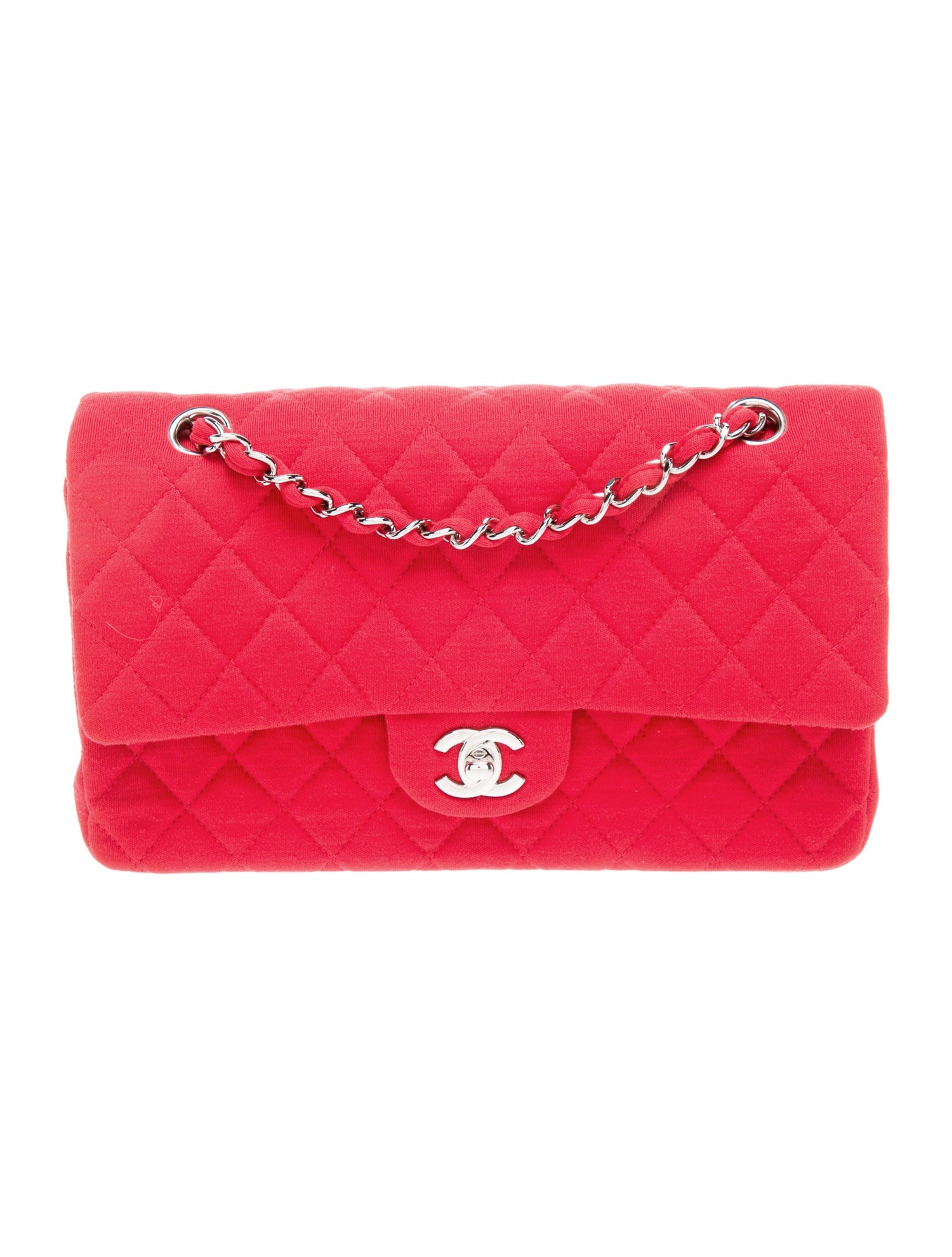 Chanel Classic Medium Jersey Double Flap Bag
