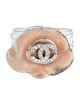 Chanel Strass & Enamel Camellia Flower Ring
