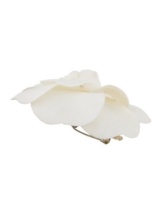 Chanel Silk Camellia Brooch