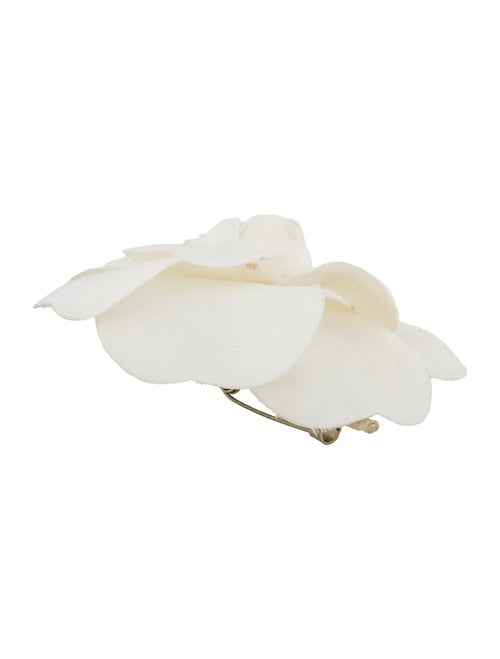 Chanel Silk Camellia Brooch