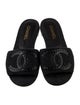 Chanel Interlocking CC Logo Braided Accents Slides