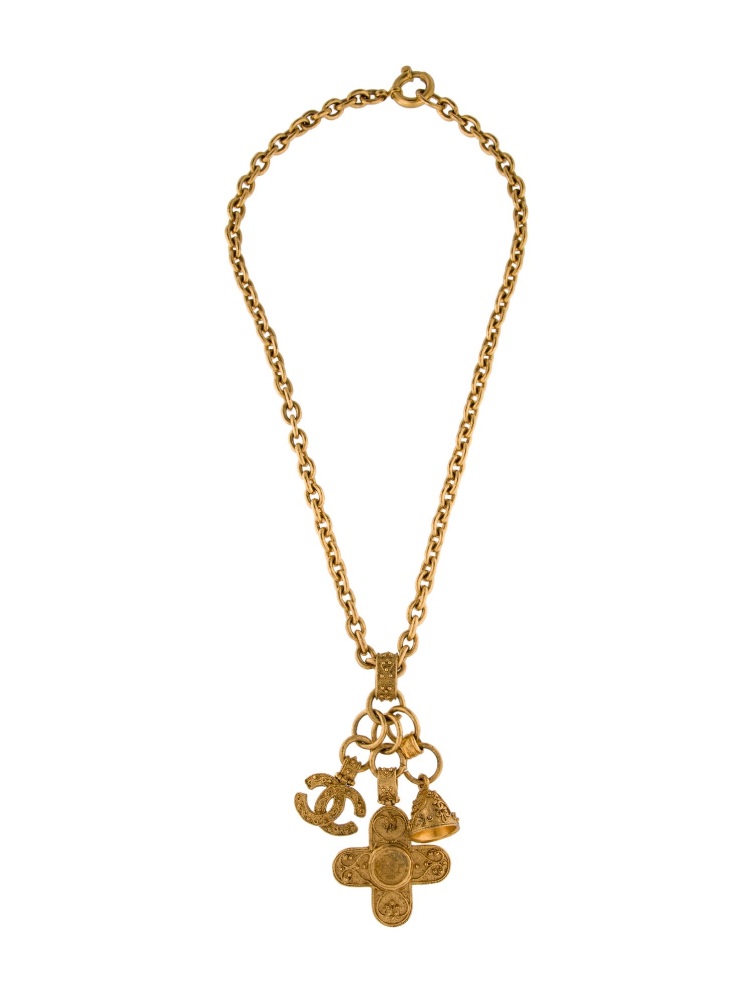 Chanel Vintage Multi-Charm Pendant Necklace