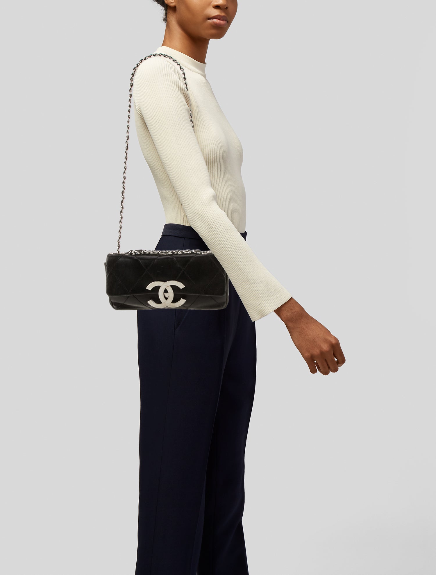 Chanel Diamond Stitch CC Flap Bag