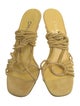 Chanel Ankle Wrap Suede Sandals