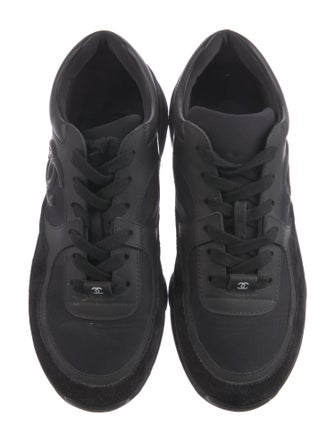 Chanel Interlocking CC Logo Neoprene Sneakers