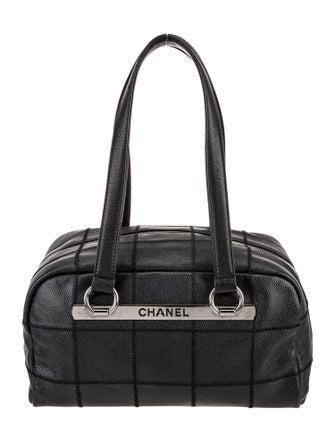 Chanel Square Quilt LAX Bowler Bag