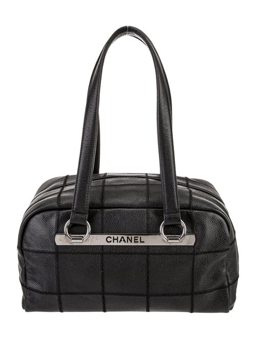 Chanel Square Quilt LAX Bowler Bag