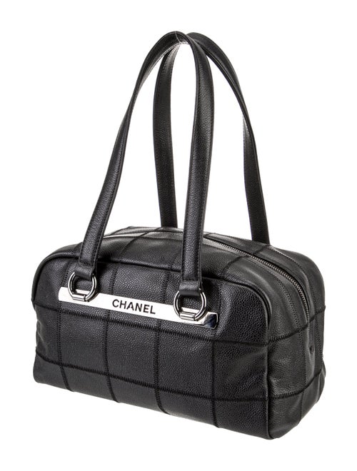 Chanel Square Quilt LAX Bowler Bag