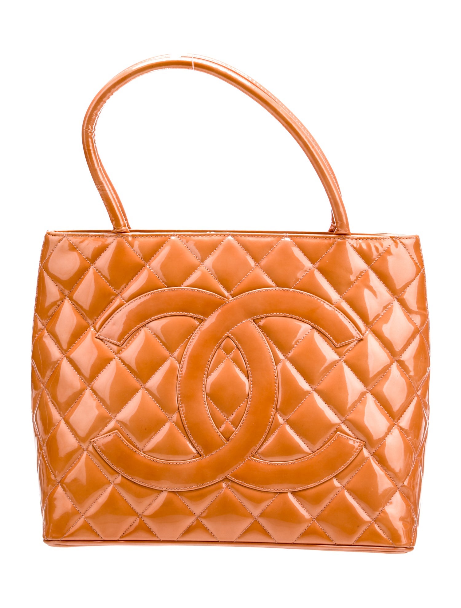 Chanel Patent Medallion Tote