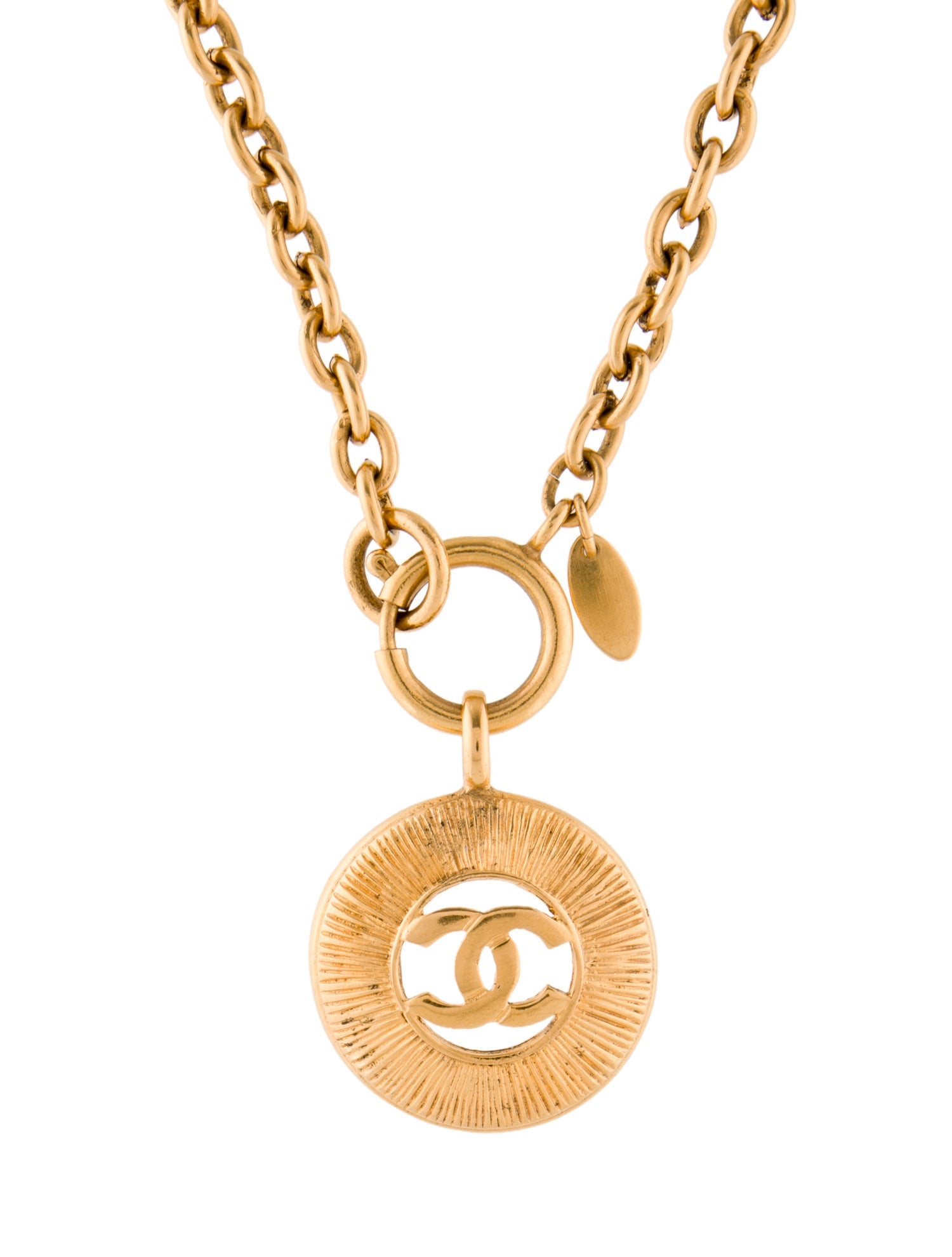 Chanel Vintage CC Pendant Necklace