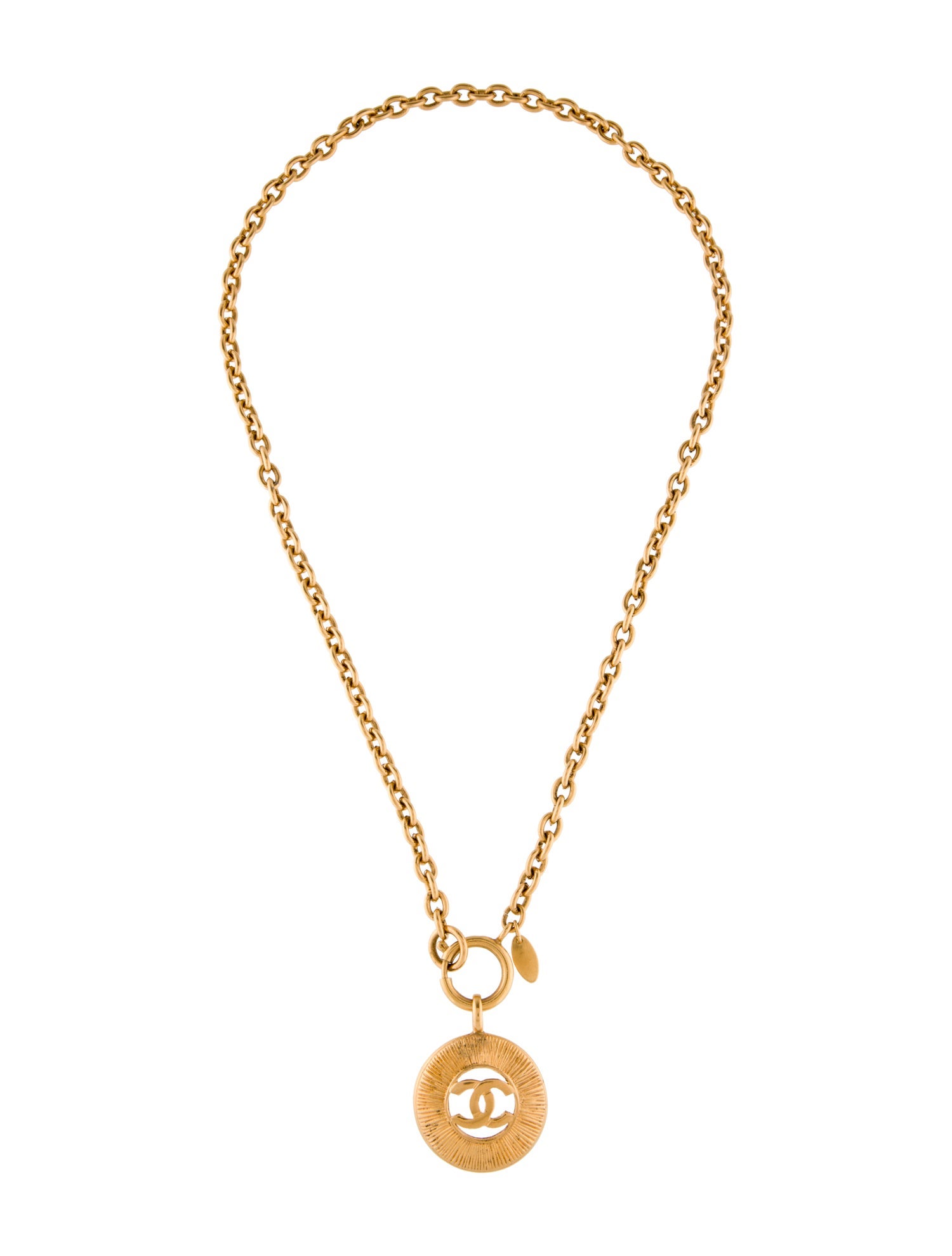 Chanel Vintage CC Pendant Necklace