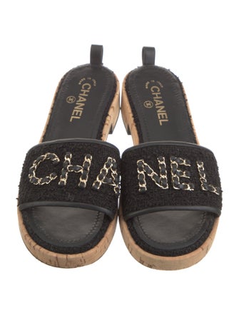 Chanel 2021 Interlocking CC Logo Slides