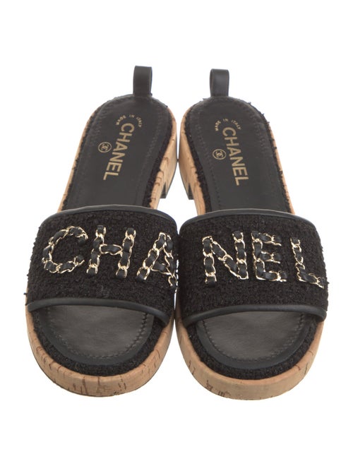 Chanel 2021 Interlocking CC Logo Slides