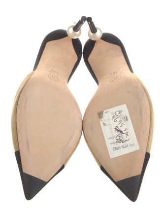 Chanel Interlocking CC Logo Suede Mules